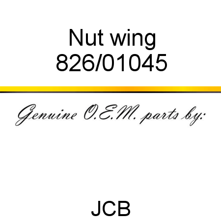 Nut, wing 826/01045