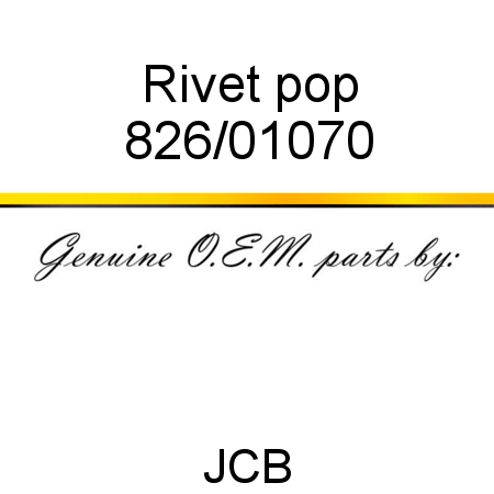 Rivet, pop 826/01070