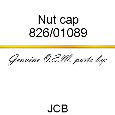 Nut, cap 826/01089