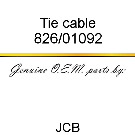 Tie, cable 826/01092