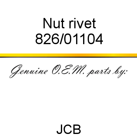 Nut, rivet 826/01104