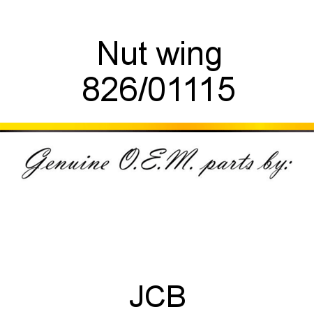 Nut, wing 826/01115