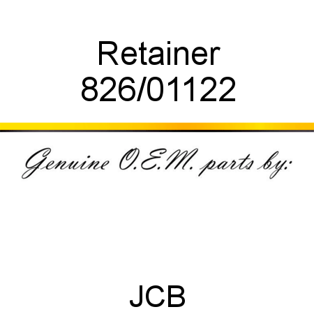 Retainer 826/01122