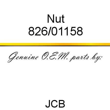 Nut 826/01158