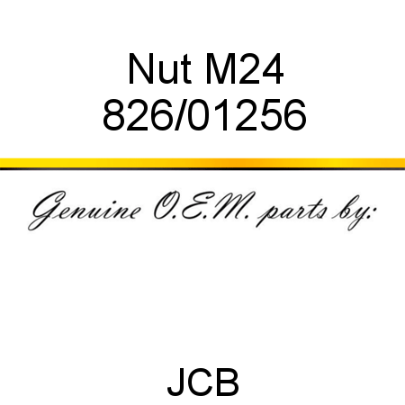 Nut, M24 826/01256