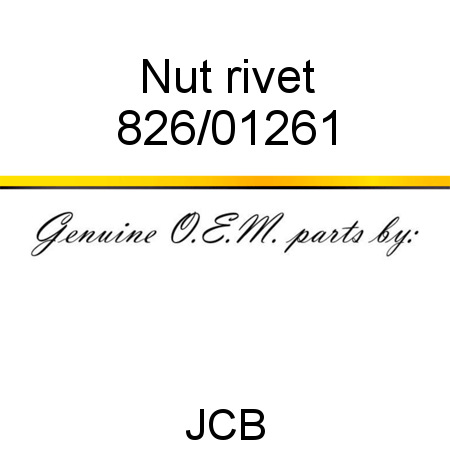 Nut, rivet 826/01261