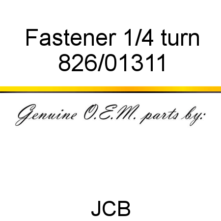 Fastener, 1/4 turn 826/01311