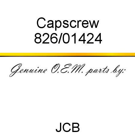 Capscrew 826/01424