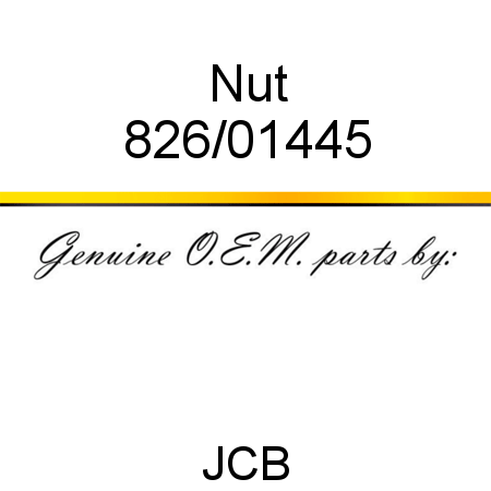 Nut 826/01445