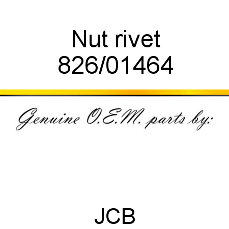 Nut, rivet 826/01464