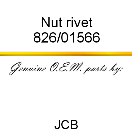 Nut, rivet 826/01566