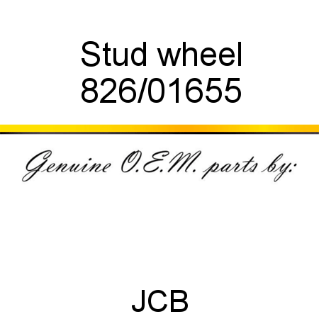 Stud, wheel 826/01655