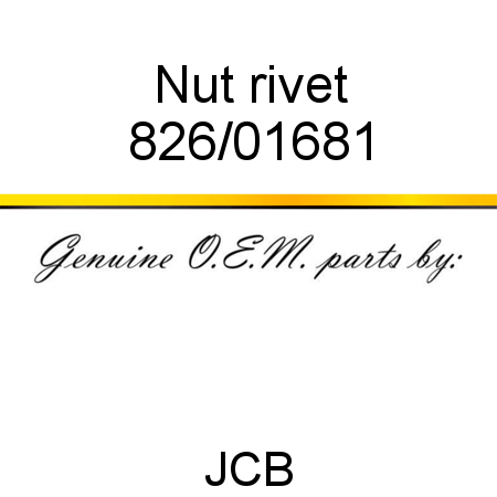 Nut, rivet 826/01681