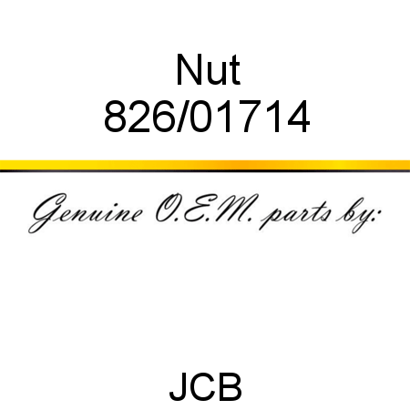 Nut 826/01714