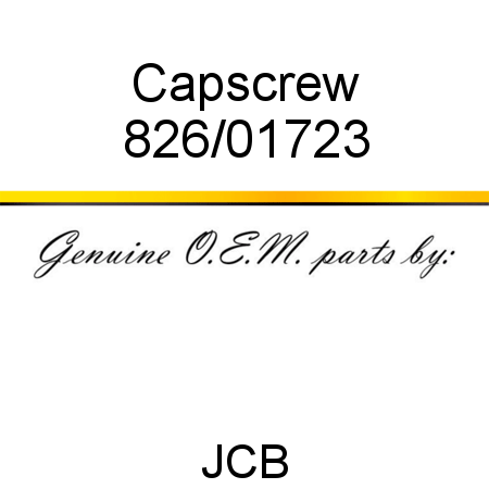 Capscrew 826/01723