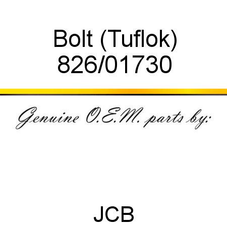 Bolt, (Tuflok) 826/01730