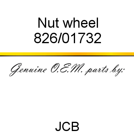 Nut, wheel 826/01732