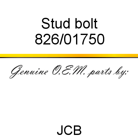 Stud, bolt 826/01750