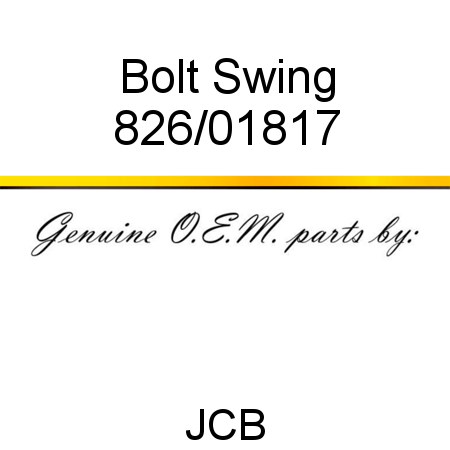 Bolt, Swing 826/01817
