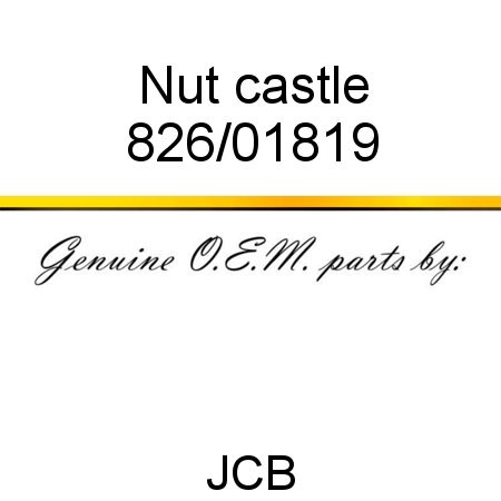 Nut, castle 826/01819