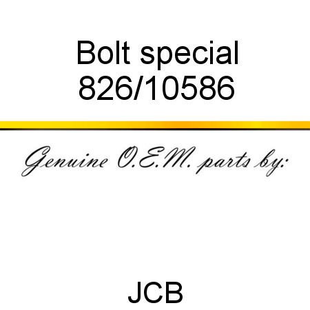 Bolt, special 826/10586