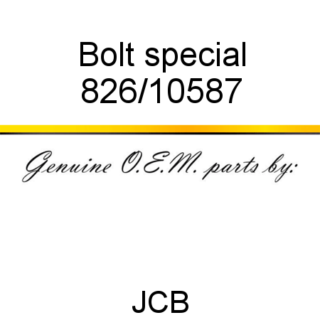 Bolt, special 826/10587