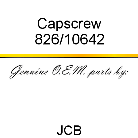 Capscrew 826/10642