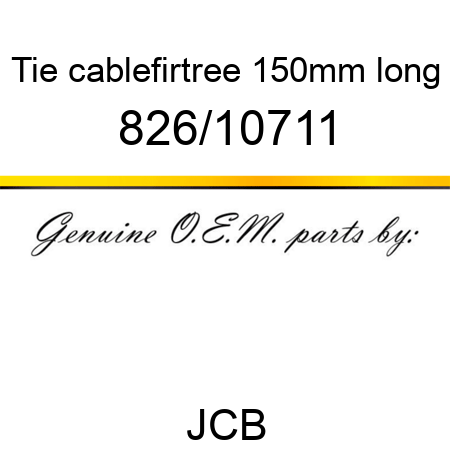 Tie, cable,firtree,, 150mm long 826/10711