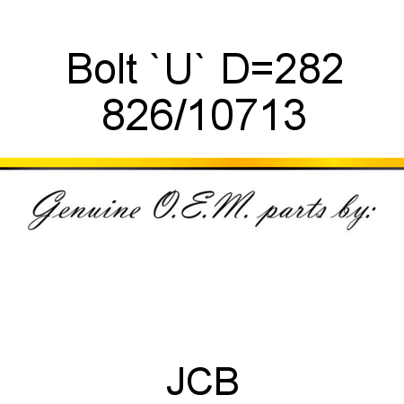 Bolt, `U`, D=282 826/10713