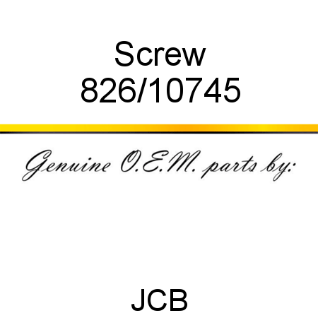 Screw 826/10745
