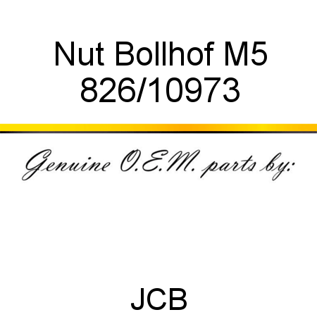 Nut, Bollhof M5 826/10973