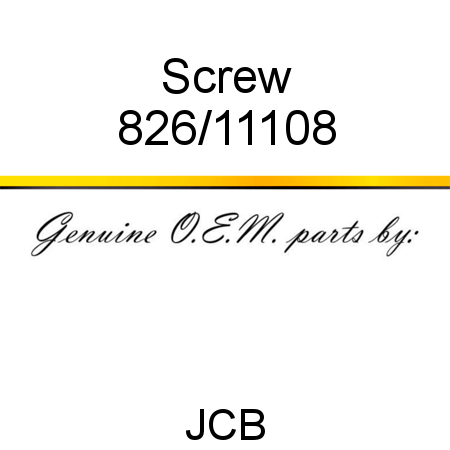 Screw 826/11108