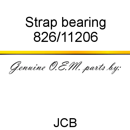 Strap, bearing 826/11206