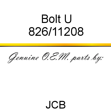 Bolt, U 826/11208