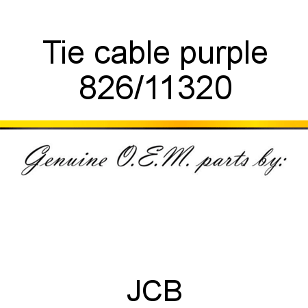 Tie, cable, purple 826/11320