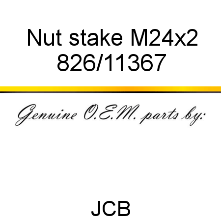 Nut, stake M24x2 826/11367