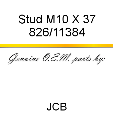 Stud, M10 X 37 826/11384