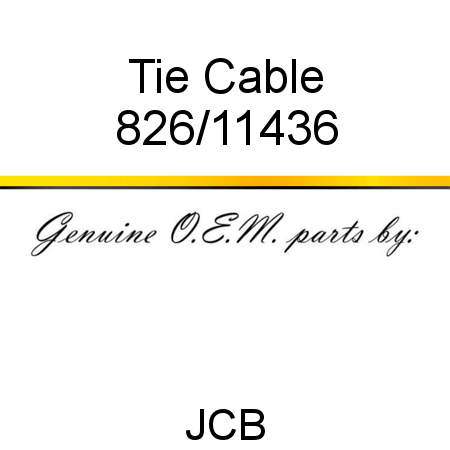 Tie, Cable 826/11436