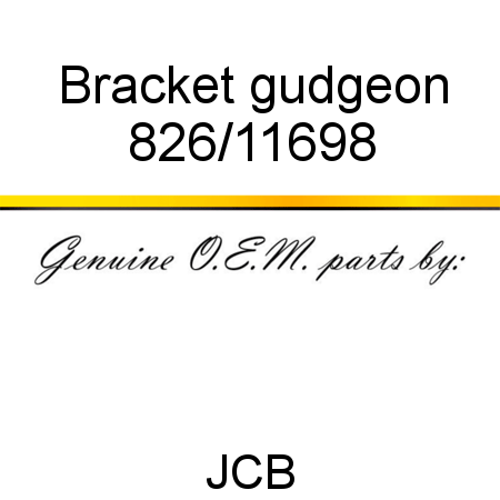 Bracket, gudgeon 826/11698