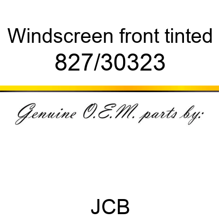 Windscreen, front, tinted 827/30323