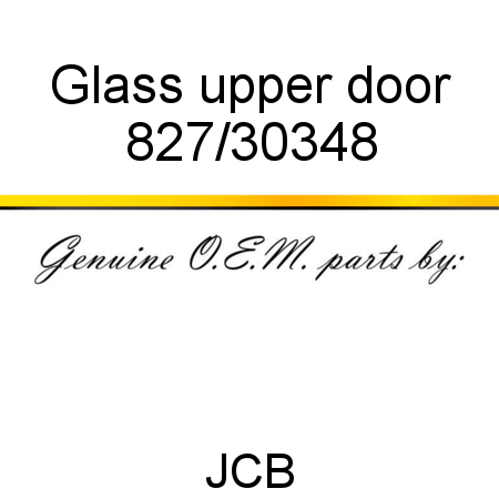Glass, upper door 827/30348