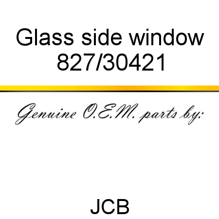 Glass, side window 827/30421