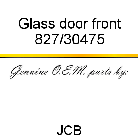 Glass, door, front 827/30475