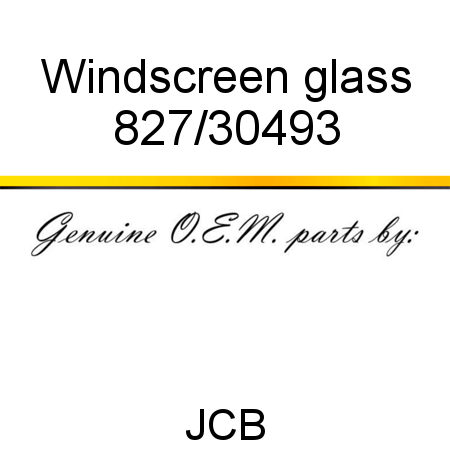 Windscreen, glass 827/30493