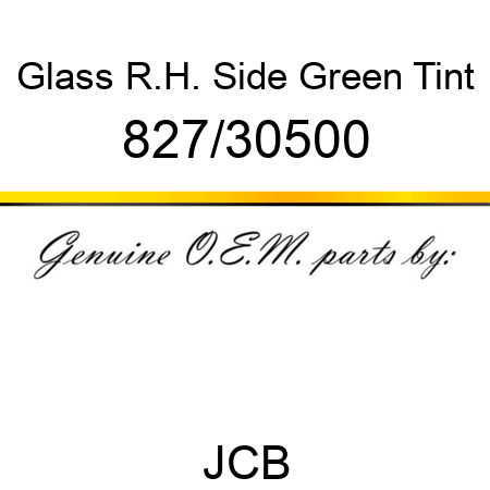 Glass, R.H. Side, Green Tint 827/30500