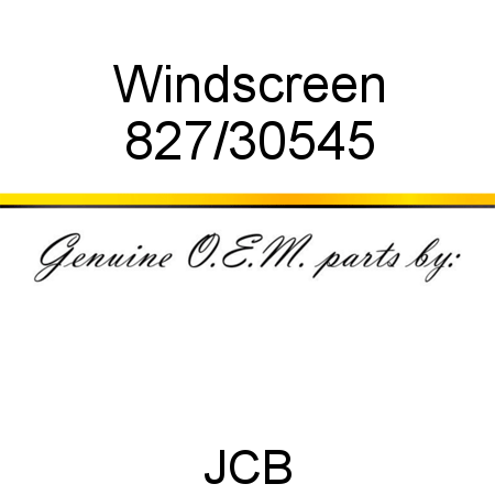 Windscreen 827/30545