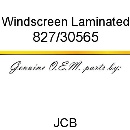 Windscreen, Laminated 827/30565