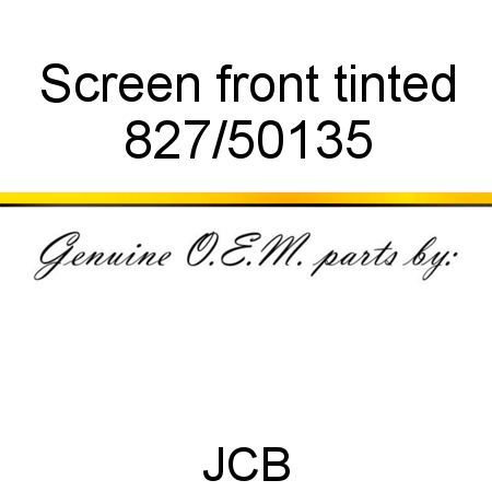 Screen, front, tinted 827/50135