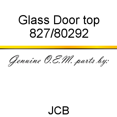 Glass, Door, top 827/80292