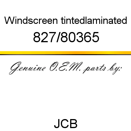 Windscreen, tinted,laminated 827/80365